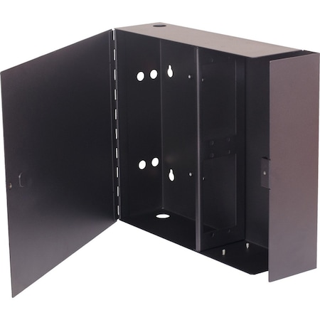 Quest Technology International Fiber Optic Wall Mount Cabinet W/ Lock - 2-Strip Mod (48 Fibers) NFO-4602